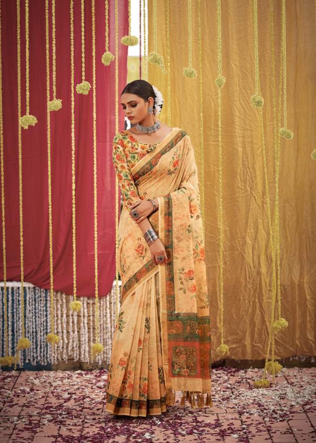Shangrila Pure Sequins 2 New Festive Wear Linen Weaving Designer Saree Collection